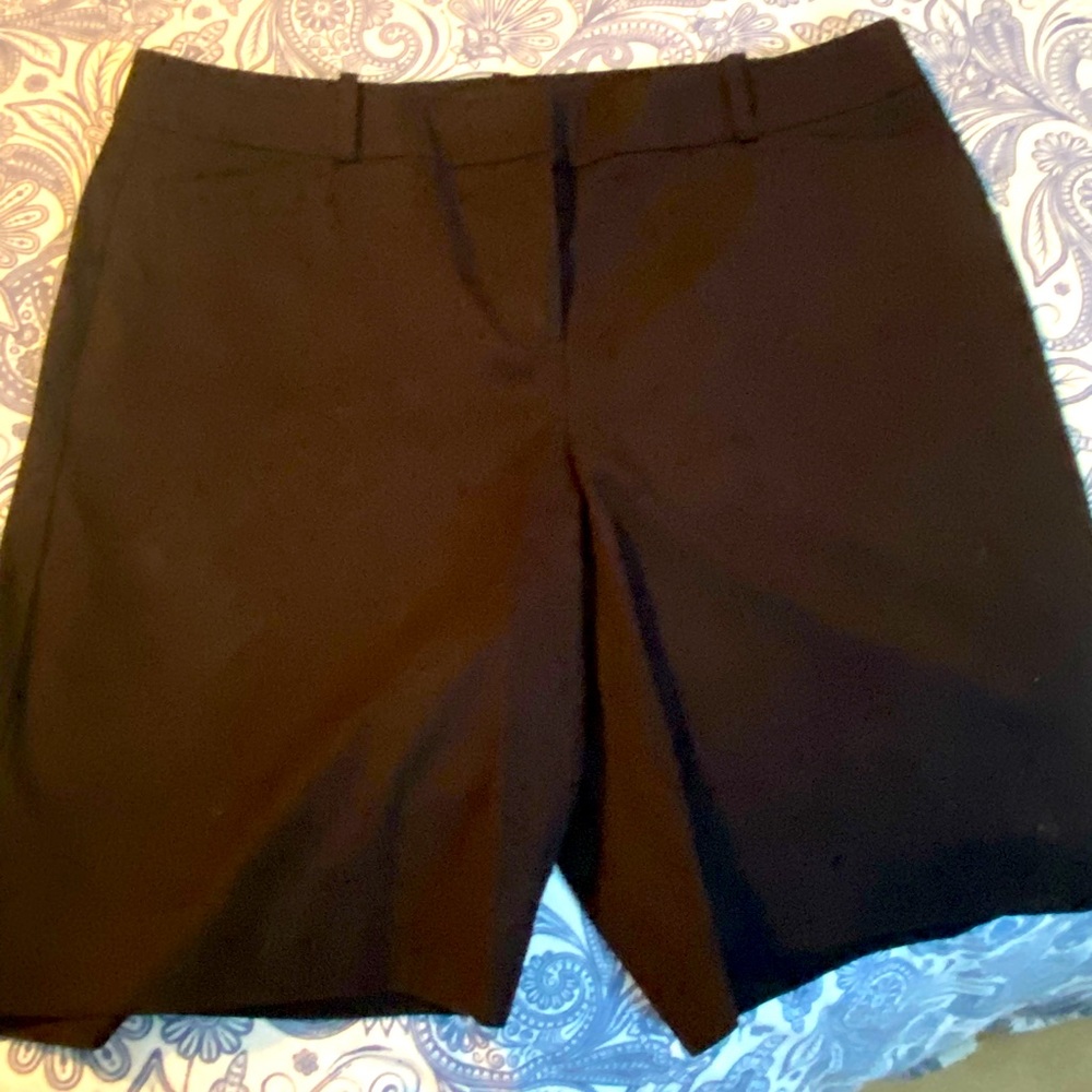 Talbots Trouser Shorts sz 10 NWT Black